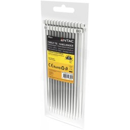 Kábelkötegelő 4.6mmx120mm Fehér 200db/bliszter