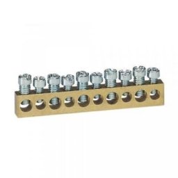 PRACTIBOXS 10 KÖTÉSI PONT, 5X16MM2 + 5X10MM2, KIEGÉSZÍTŐ CSUPASZ SÁRGARÉZ PE/N...