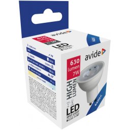 Spot Alu+Plastic 7W GU10 36° CW 6400K Avide LED