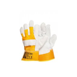 BŐR VÉDŐKESZTYŰ 10,5" YELLOW EN 388
