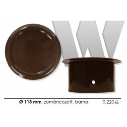 Faldugó zománcozott barna, 118mm