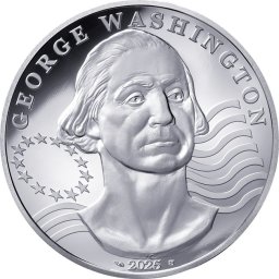 George Washington - 2 Oz - ezüst gyűjtői érme (szállítás 15.5.2025)