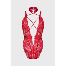 Brandy II erotikus body piros M