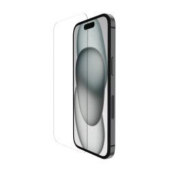Belkin SCREENFORCE™ edzett üveg antimikrobiális védőüveg iPhone 16 / 15 / 14 Pro készülékhez