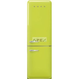 SMEG KOMBINÁLT HŰTŐ ÉS FAGYASZTÓ, 60,1x196,8 cm, jobb oldali pántok, lime zöld