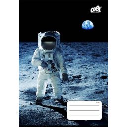 COOL BY VICTORIA Füzet, tűzött, A5, kockás, 32 lap, COOL BY VICTORIA "Man on the Moon", "27-32"