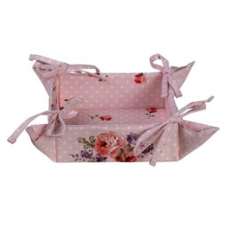 Rózsás kenyértartó kosár - Dotty Rose