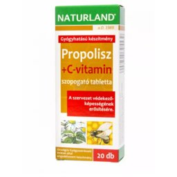 Naturland Propolisz + C-vitamin tabletta, 20 db
