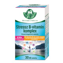 Herbária stressz B-vitamin komplex étrend-kiegészítő tabletta, 30 db