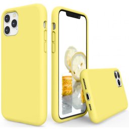 Xiaomi Redmi Note 14 Pro 4G (Global), Szilikon tok, Wooze Liquid Silica Gel, sárga