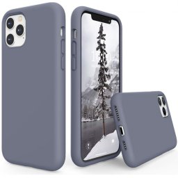 Xiaomi Redmi Note 14 Pro 5G (Global) / Poco X7, Szilikon tok, Wooze Liquid Silica Gel, leander-szürke
