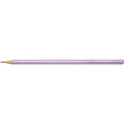 FABER-CASTELL Grafitceruza, B, háromszögletű, FABER-CASTELL "Sparkle", metál lila