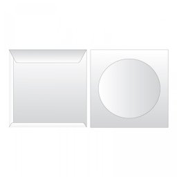 Boríték TCD öntapadó CD/DVD papírtok 125x125mm 1000 db/doboz Bluering® fehér