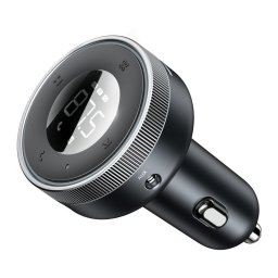 BASEUS CCLH-01 FM Transmitter + autós töltő 2x USB fekete