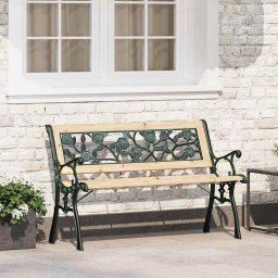 vidaXL Kerti pad párnával Barna 116 x 54 x 73 cm faszínű