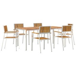 vidaXL Kültéri étkező szett 7 db 180 x 90 x 75 cm