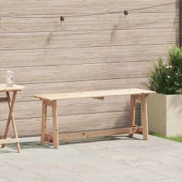 vidaXL Kerti pad Barna 119 x 35 x 47 cm Masszív fenyő fa