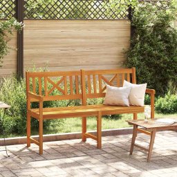 vidaXL Kerti pad Természetes 150 x 56 x 90 cm Tömör Akácfa