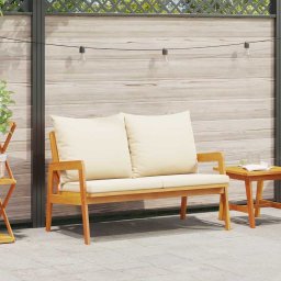 vidaXL Kerti pad Olaj Természetes 115 x 65 x 71 cm Tömör Akácfa