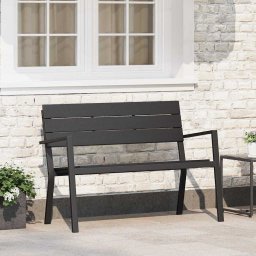 vidaXL Kerti pad Fekete 118 x 54 x 77cm Acél