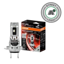 LED lámpa , égő , autó izzó , fényszóró , 1 db-os csomag , H7 , 16W , hideg fehér , OSRAM LEDriving , NIGHT BREAKER , SPEED , Street legal