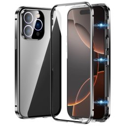Mágneses burkolat 360 Apple iPhone 16 Pro Max fekete
