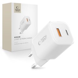 TECH-PROTECT NCM33W Hálózati töltő 1x USB-C 1x USB-A fehér