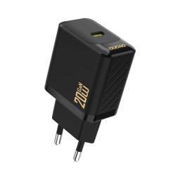 DUDAO A26 PD20W GaN USB-C hálózati töltő fekete színben