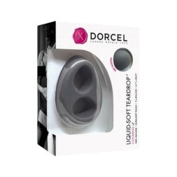 Dorcel Liquid-soft Teardrop - péniszgyűrű (szürke)