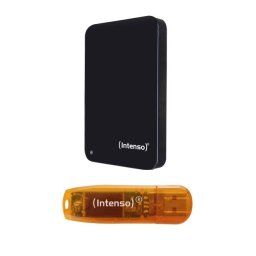 Külső merevlemez hdd 1TB 2.5" USB3.2 fekete Intenso Memory Drive + 64GB USB Pendrive (6023690)