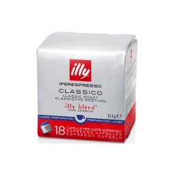 Illy IperEspresso Long kapszulás kávé (hosszú, kék) 18 adag