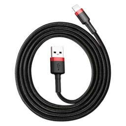 USB Lightning Apple kabel 1m Fekete/Piros Baseus CALKLF-B19