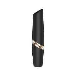 Satisfyer Perfect Kiss - rúzs vibrátor (fekete)