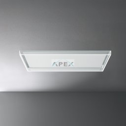 Falmec ALBA 120 cm mennyezeti páraelszívó, fehér/üveg (motor nélkül)