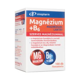 Innopharm Magnézium-laktát + B6-vitamin filmtabletta 100x
