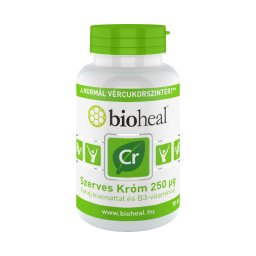 Bioheal Szerves króm 250 mcg + fahéj + B3 filmtabletta 70x