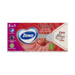Zewa Deluxe Strawberry illatosított papír zsebkendő 90x