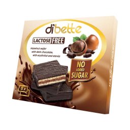 Dibette NAS étcsokoládéval mártott mogyorós krémmel töltött ostya 96g