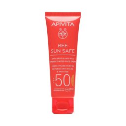 Apivita Bee Sun Safe Színezett arckrém ráncok és pigmentfoltok ellen SPF50 50ml