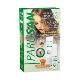Parusan Stimuláló sampon nőknek + fejbőrmasszírozó kefe 200ml
