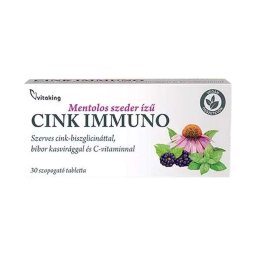 Vitaking Cink Immuno szopogató tabletta 30x
