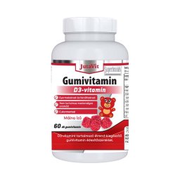 JutaVit D3-vitamin málna ízű gumivitamin 60x
