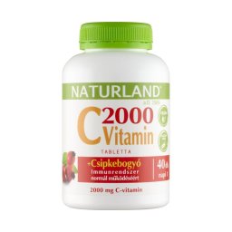 Naturland 2000 mg C-vitamin + csipkebogyó tabletta 40x