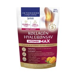 Interherb Kollagén&Hyaluronsav Intense Max porcépítő italpor narancskoktél ízű 332g