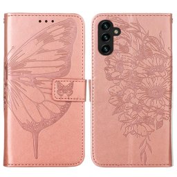 ART BUTTERFLY pénztárca tok Samsung Galaxy A34 5G rózsaszín