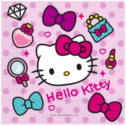 Hello Kitty szalvéta 20 DARABOS, 33x33 cm Nr1