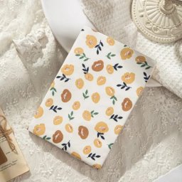 Mintás textil könyvborító (A5) #Barna virágos