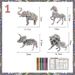 Színezhető 3D puzzle #Elefánt