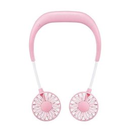 Mini ventilátor, hordozható ventilátor, nyakba akasztható ventilátor #Rózsaszín