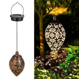 Kültéri LED lámpa lézervágott mintával #függő